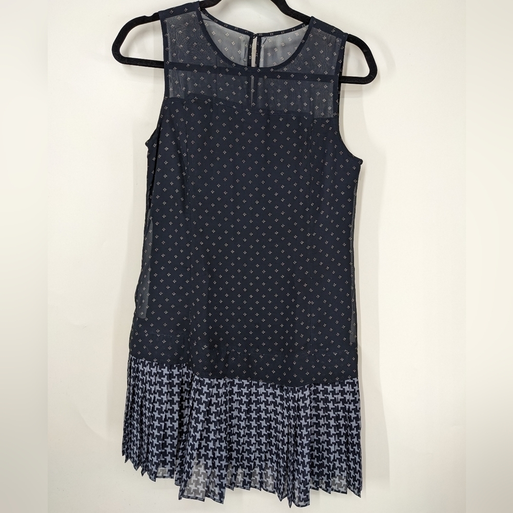 ABERCROMBIE & FITCH Sleeveless Drop Waist Pleated Dress